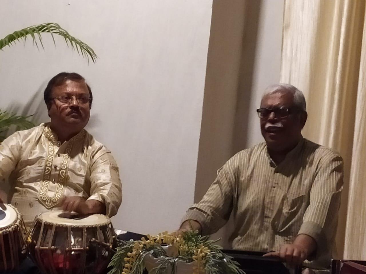 Former Vice-Chancellor, University of Calcutta, Eminent Economist Professor Sugat Marjit performing classical music in our college.