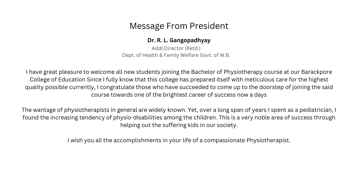 Message From President (1)